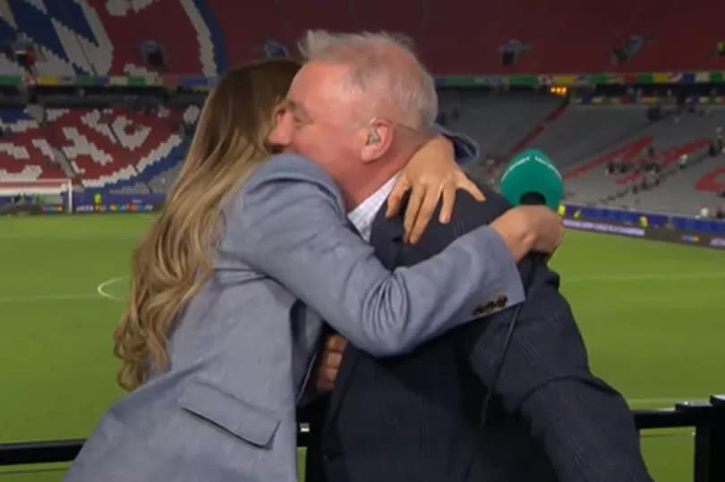 Ally McCoist and Laura Woods celebrate the news