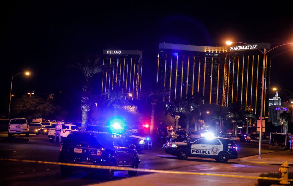 Celebrities have sent messages of support to the people of Las Vegas after the horrific shooting at the Route 91 Harvest Music Festival on Monday, that left 59 people dead and approximately 200 injured. Source: Getty