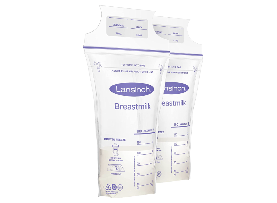 A photo of Lansinoh Breastmilk Storage Bags.