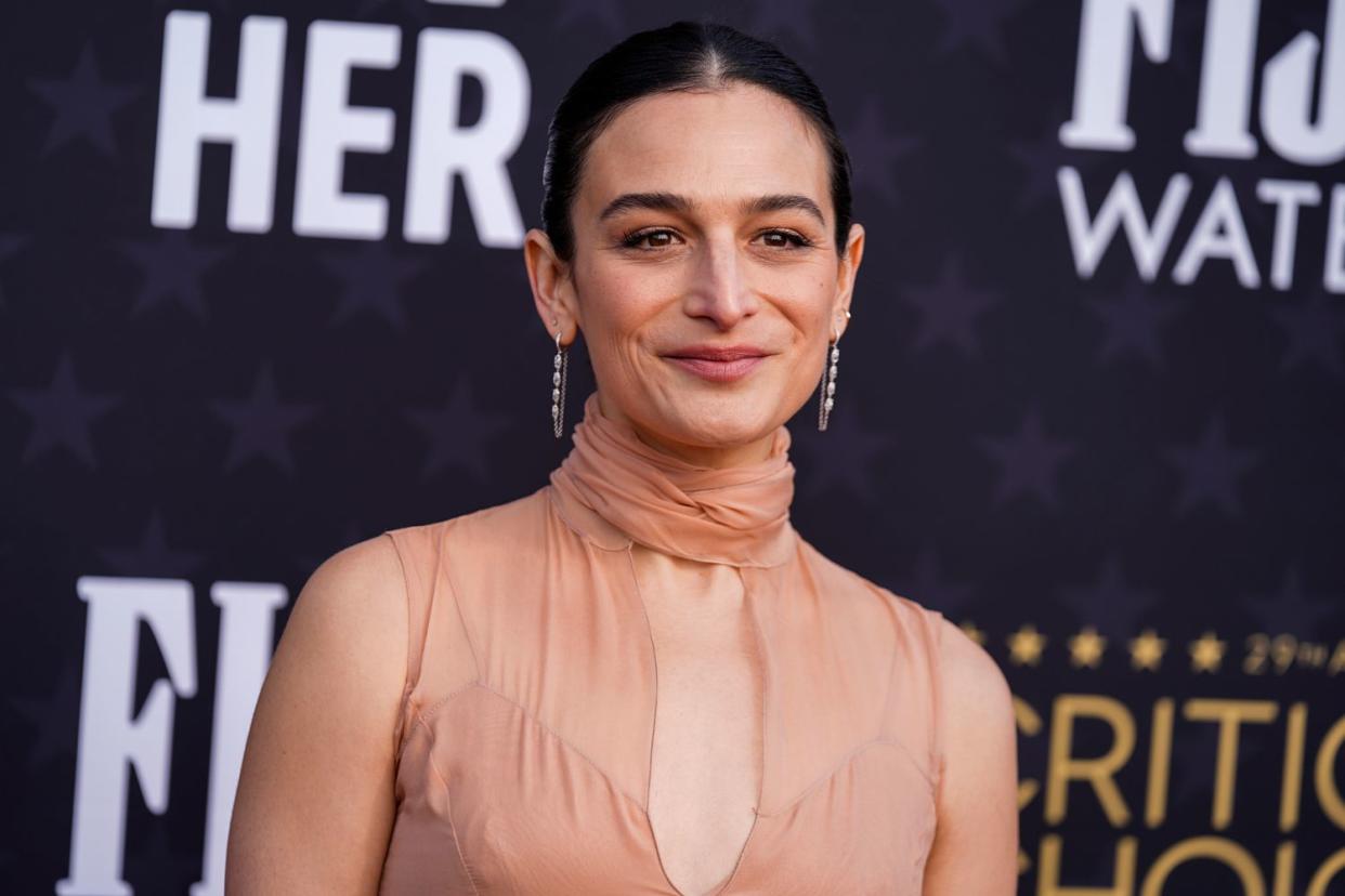 <p>Presley Ann/Getty</p> Jenny Slate attends the 2024 Critics Choice Awards on January 14, 2024 in Santa Monica, California.