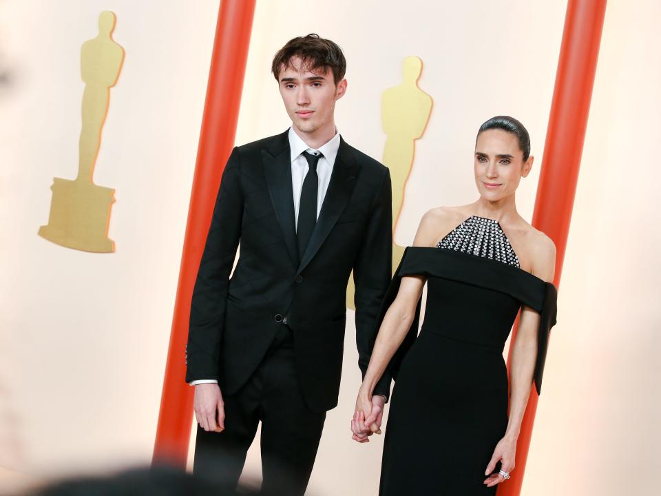 Stellan Connelly Bettany and Jennifer Connelly at the 95th Annual Academy Awards held at Ovation Hollywood on March 12, 2023 in Los Angeles, California.