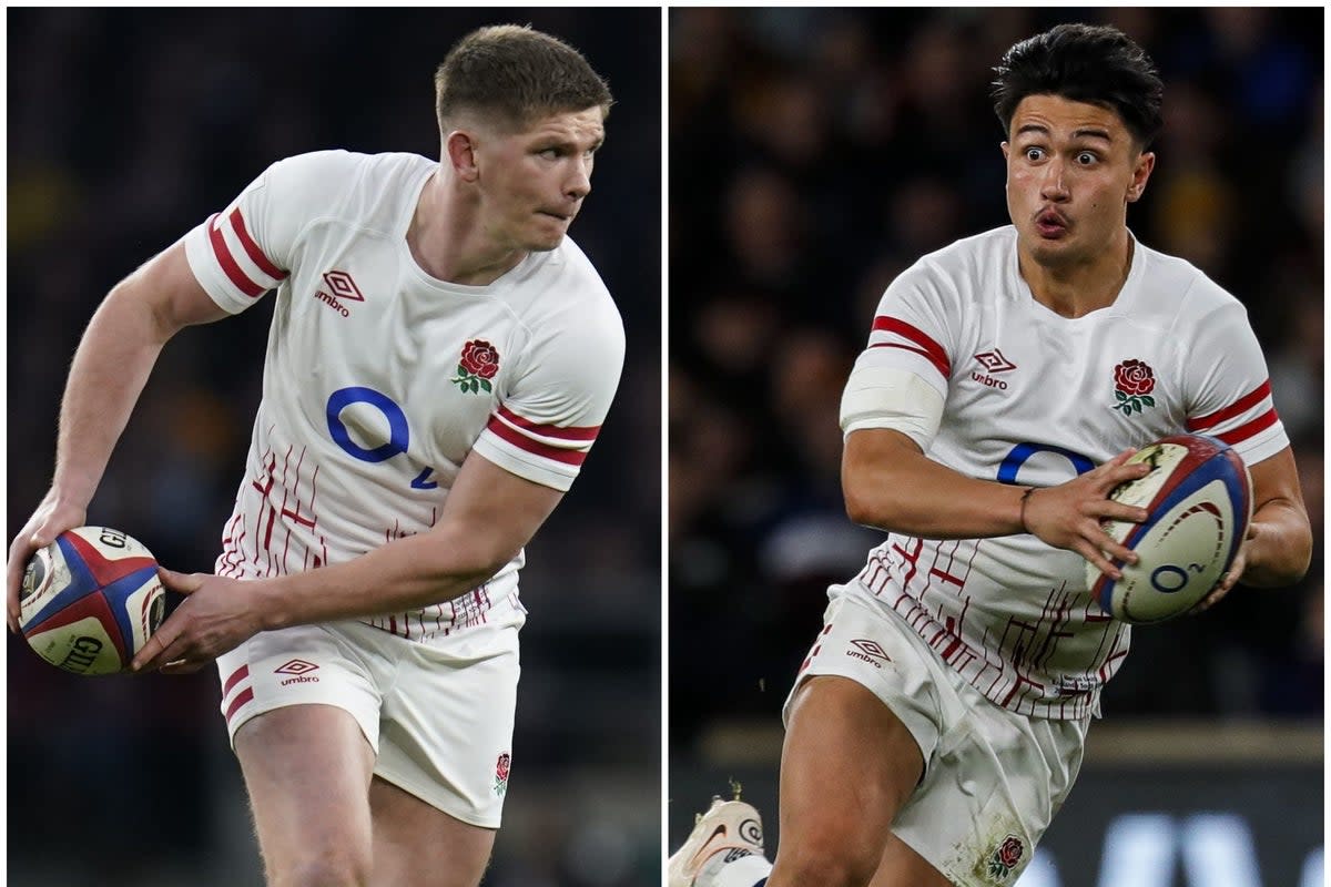 Owen Farrell and Marcus Smith (Andrew Matthews/Ben Whitley/PA).