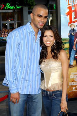 Tony Parker and Eva Longoria at the Hollywood premiere of Warner Bros. Pictures' The Dukes of Hazzard