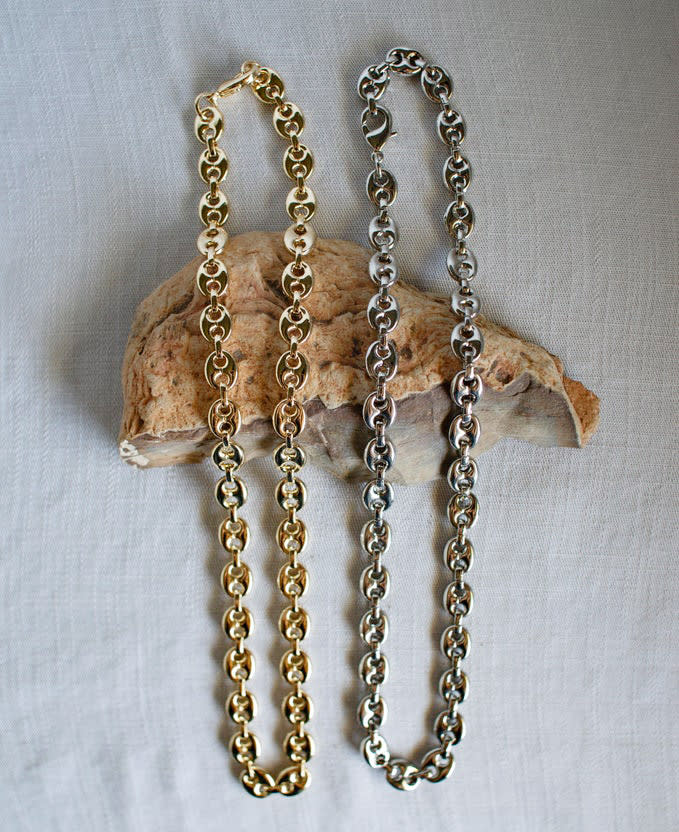 Yara Sophia Puff Mariner Chain Necklace
