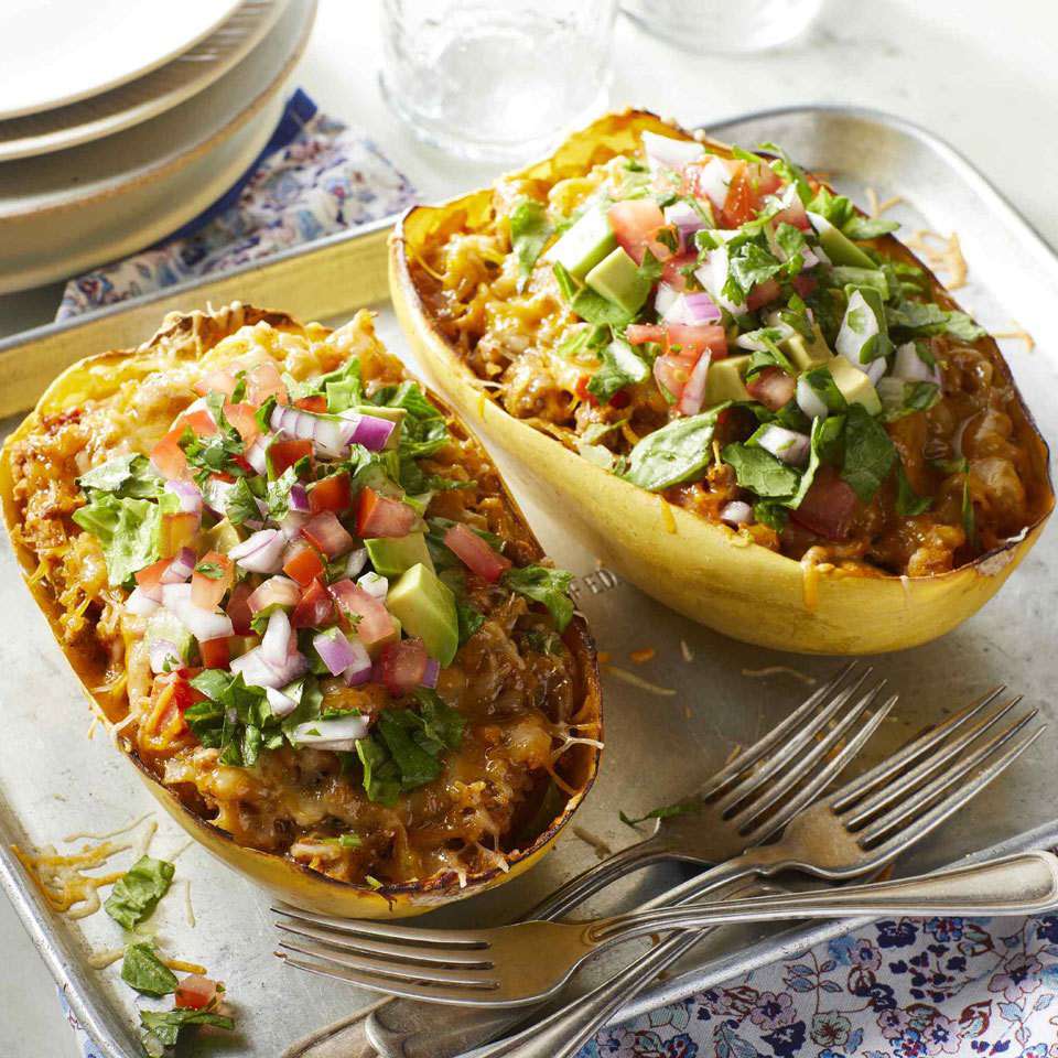 Taco Spaghetti Squash Boats