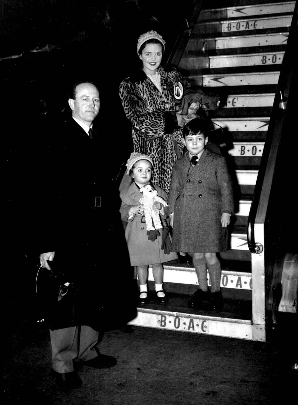 Mike Parker with his wife Eileen and their children.