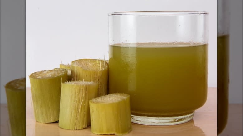 sugar cane and juice