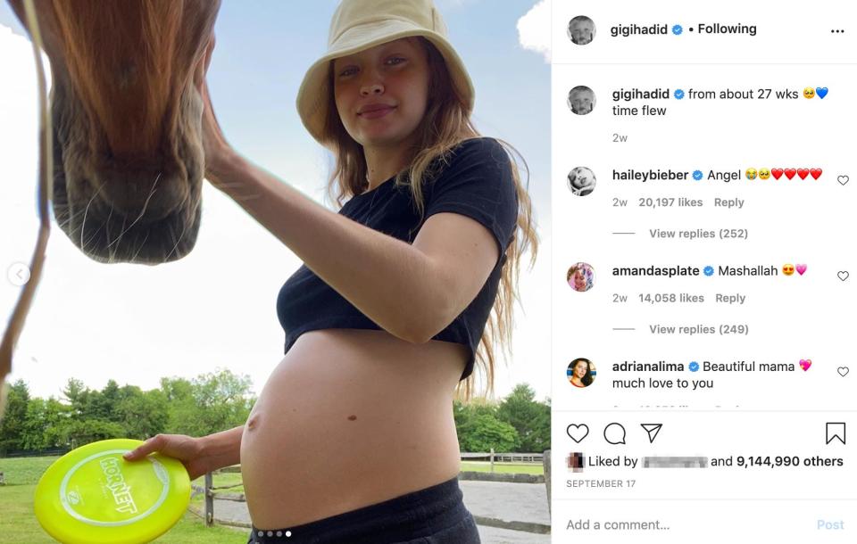 gigi hadid pregnant