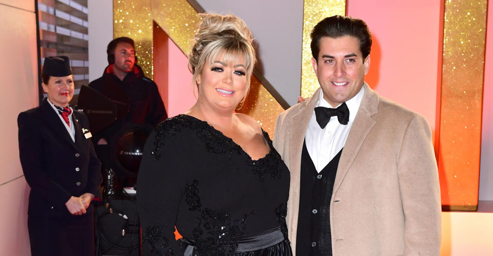 Collins with her TOWIE boyfriend James Argent. (PA Images)