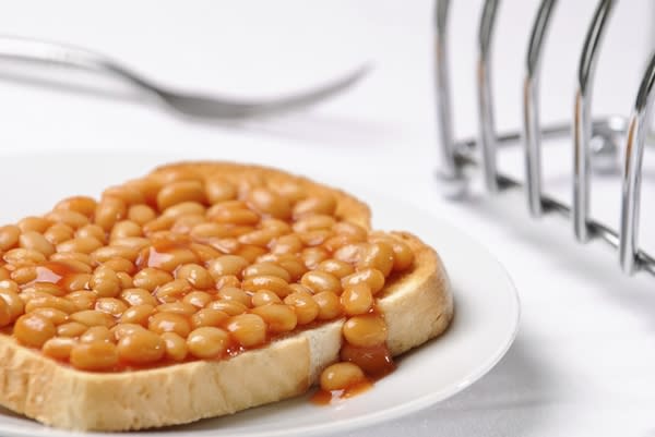 Beans on toast, a healthy breakfast option