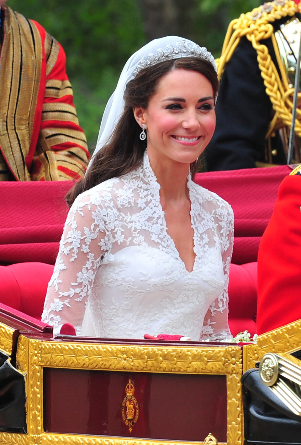 The Duchess of Cambridge at her wedding to Prince William in London in April 2011