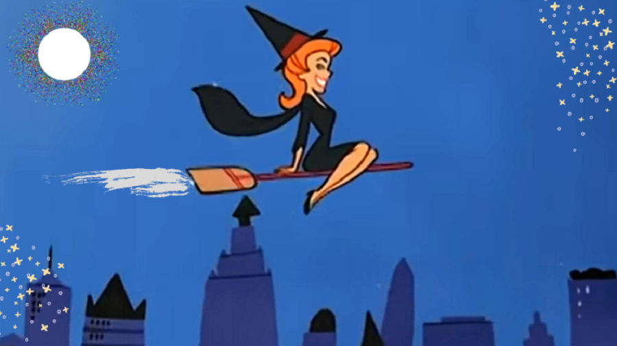 The iconic original animated opening credits to Bewitched.