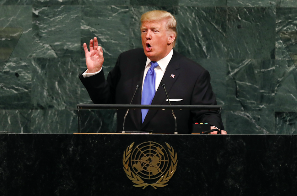 <em>Donald Trump has threatened to “totally destroy” North Korea (Rex)</em>