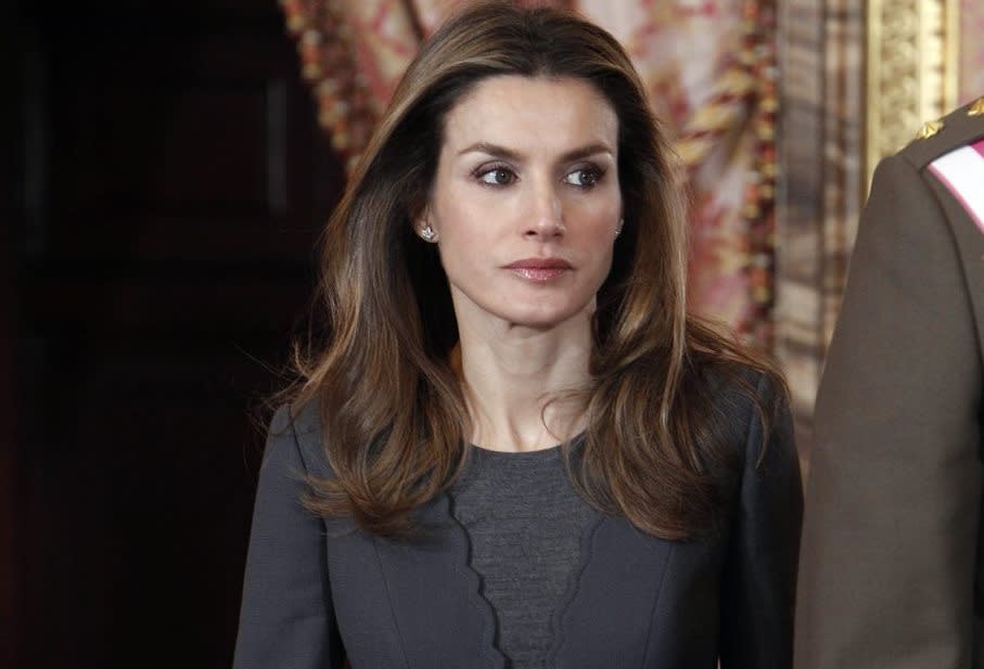 Letizia, usada en China para vender pashminas