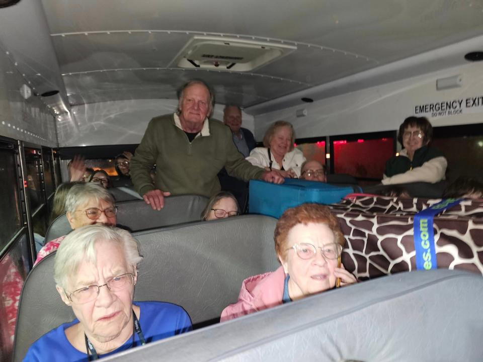 Tumbleson Transportation helped a crew of 22 seniors get from the Quad Cities International Airport to Chicago after a cancelled flight.