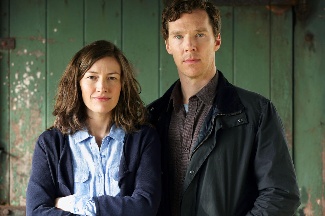 'Boring': Kelly MacDonald and Benedict Cumberbatch as Julie and Stephen Lewis: BBC