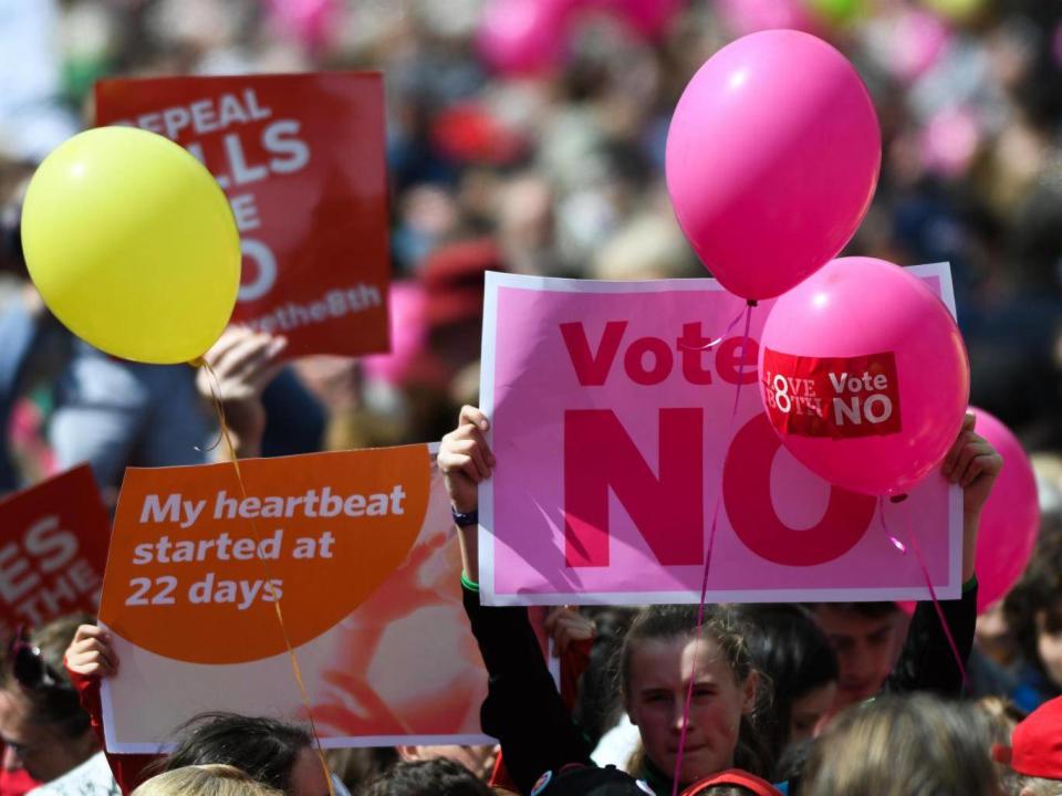 The referendum will ask voters to repeal a 1983 amendment to the constitution that gives a foetus the same right to life as the mother (Getty)