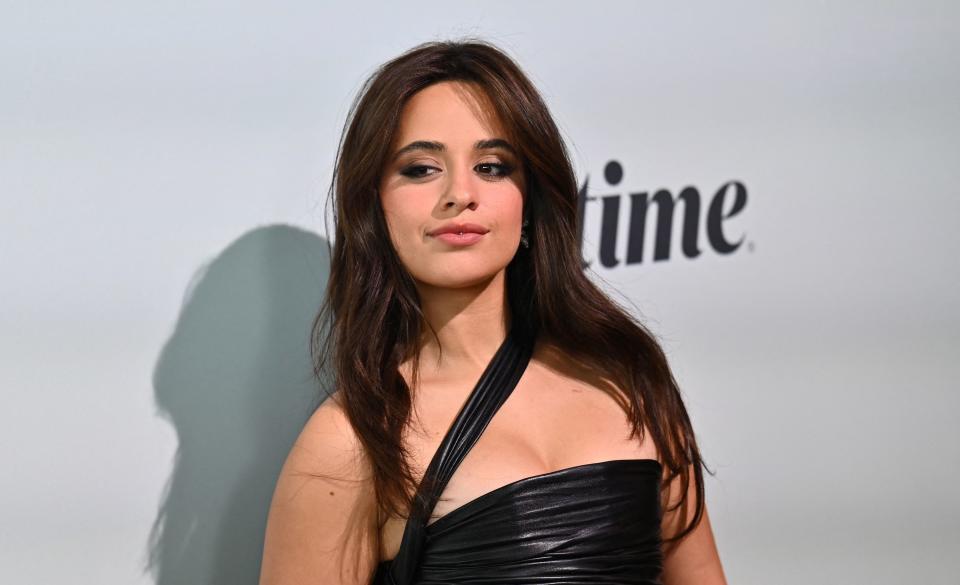 closeup of Camila at an event