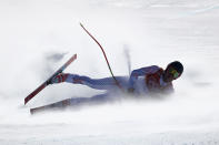 <p>Ryan Cochran-Siegle of the United States crashes during the Men’s Alpine Combined Downhill on day four of the PyeongChang 2018 Winter Olympic Games at Jeongseon Alpine Centre on February 13, 2018 in Pyeongchang-gun, South Korea. (Photo by Ezra Shaw/Getty Images) </p>