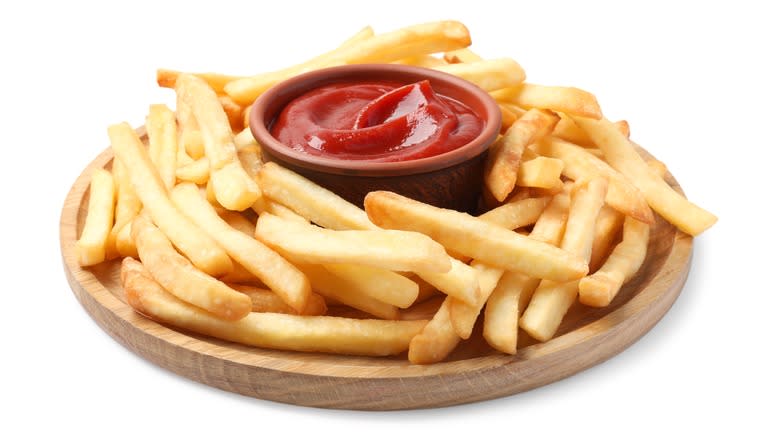 Ketchup and french fries