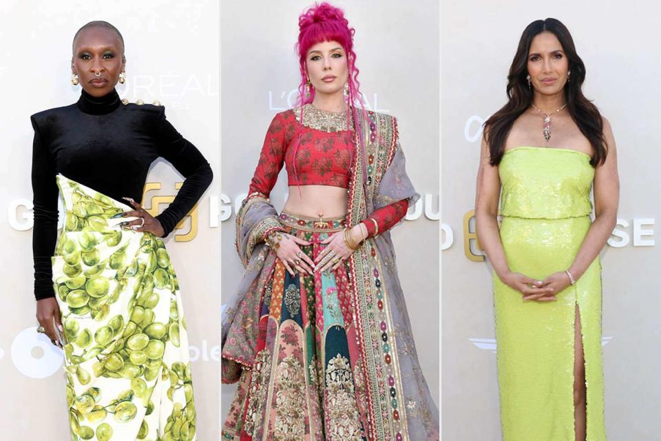 <p>ommaso Boddi/Getty; Gregg DeGuire/Variety via Getty; Monica Schipper/Getty</p> Cynthia Erivo, Halsey and Padma Lakshmi.