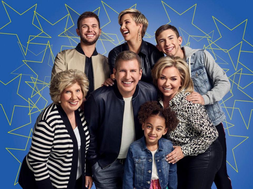 An Atlanta federal appeals court will hear oral arguments in Todd Chrisley (center) and Julie Chrisley's (right of center) case in April 2024.