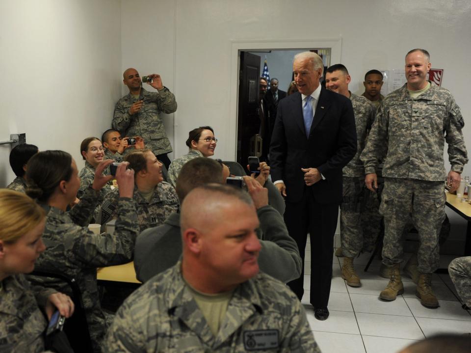 Joe Biden soldiers troops Bagram Kabul Afghanistan
