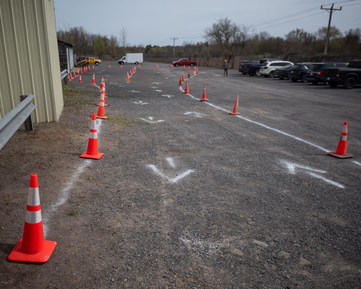 A test-drive course is laid out at the new eBliss Experience Center in Clinton, NY on Saturday, April 27, 2024.