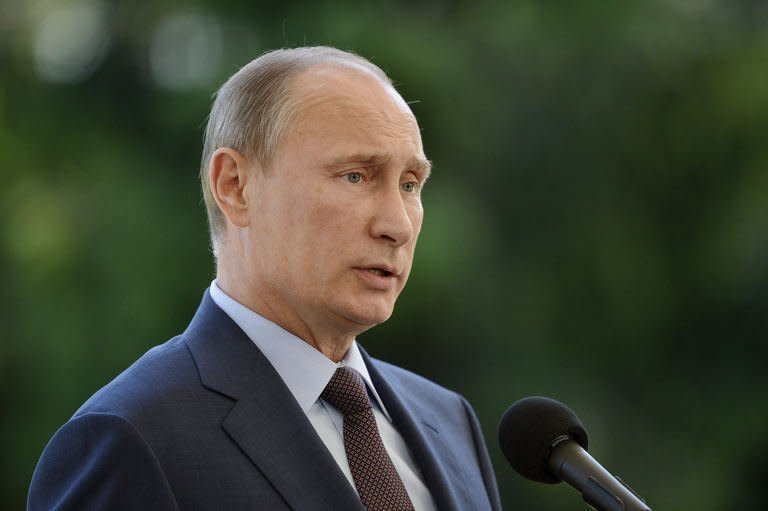 Russian President Vladimir Putin is pictured on June 25, 2013. Putin had on Tuesday described Snowden as a free man but indicated that Moscow was keen to see the back of him