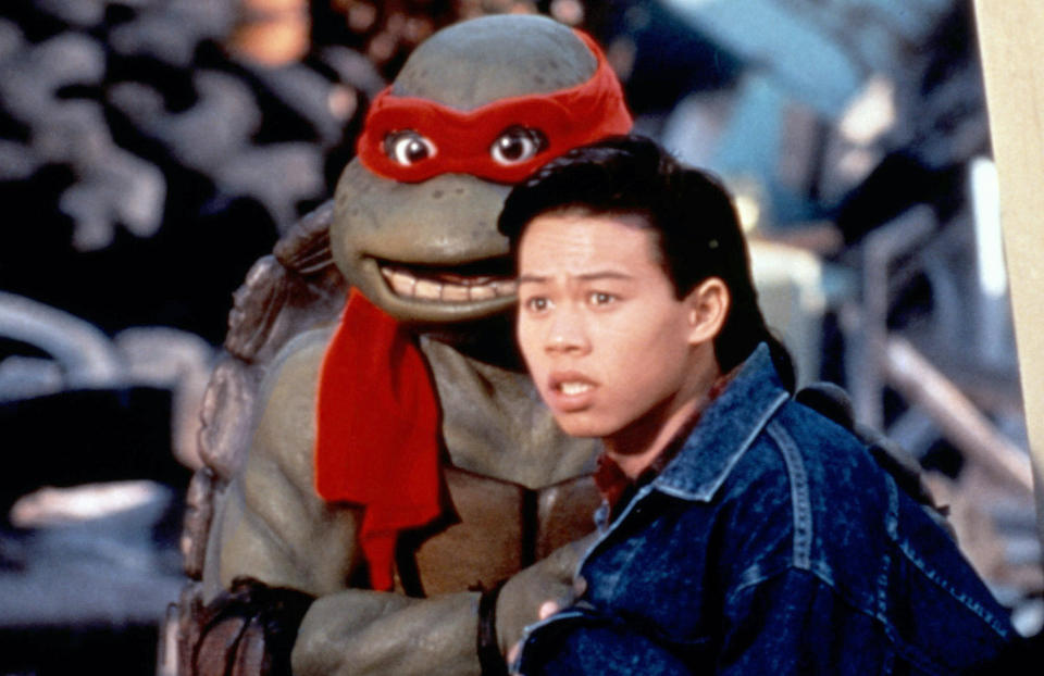 Raphael and Keno infiltrate the Foot Clan in 'The Secret of the Ooze' (Photo: New Line Cinema/courtesy Everett Collection)