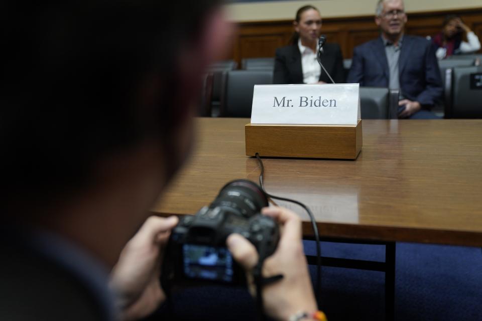 Hunter Biden did not attend the House Committee on Oversight and Accountability hearing examining potential abuse of public office by Joe Biden on March 20, 2024.