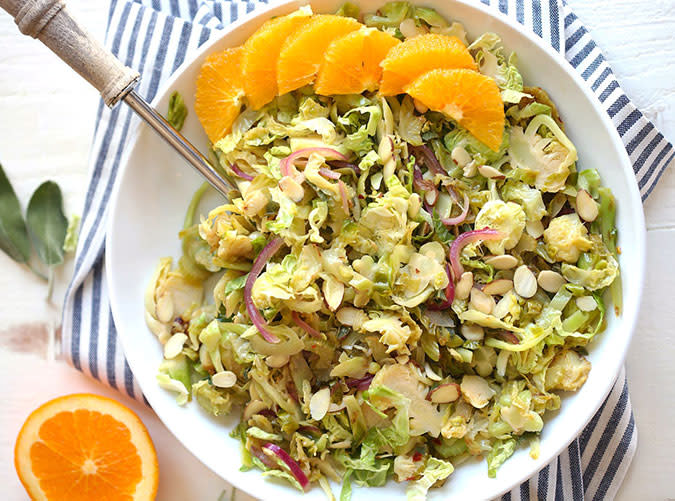 Warm Brussels Sprouts and Sage Salad