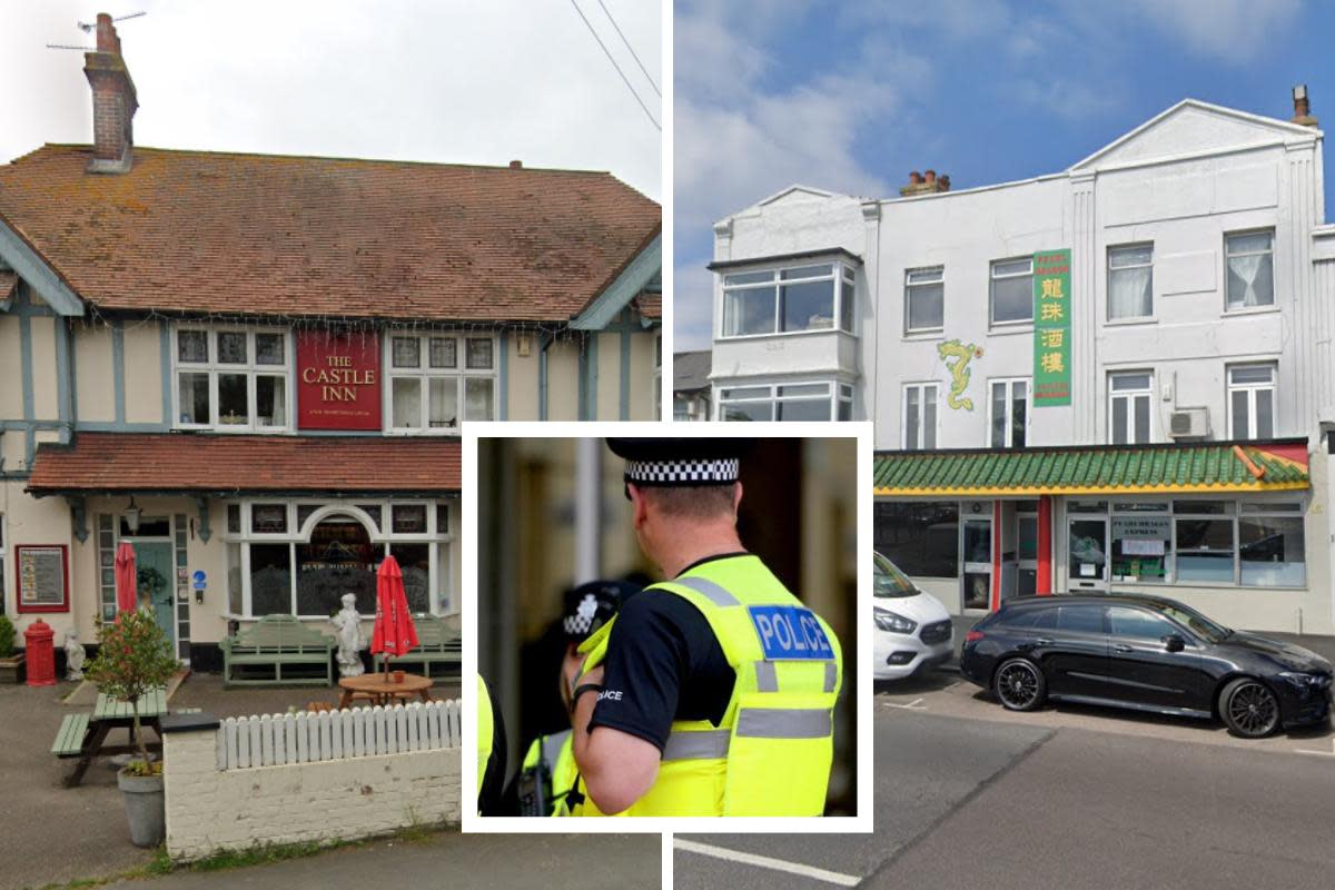 Affected - Castle Inn and Pearl Dragon reported 'dine and dash' incidents <i>(Image: Google Street View / stock)</i>