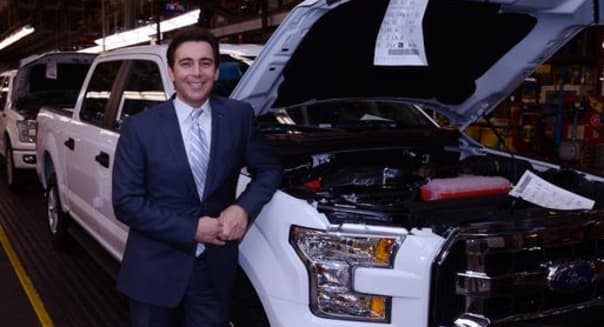 <b class="credit">Ford</b>Ford spent a lot of time and money in 2014 updating the F-150. Now that production is ramping up, Ford CEO Mark Fields expects that big investment to start paying off.