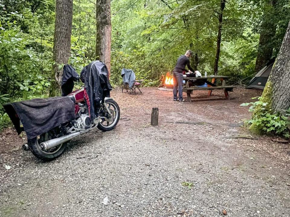 best motorcycle camping gear