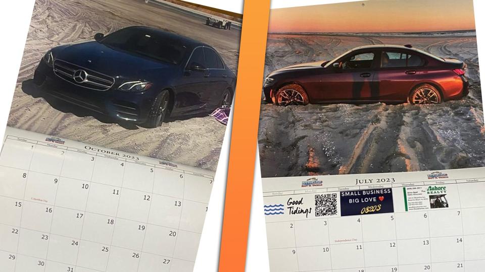 Somebody Really Made a Calendar Mocking All the Cars Beached on the Jersey Shore photo