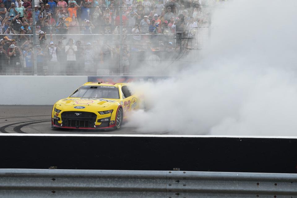 Joey Logano won the inaugural Cup Series event at Gateway last year.