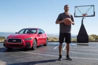 Golden State Warriors NBA basketball player Stephen Curry is filmed for an Infiniti car advertisement in Blackhawk, California, U.S. June 26, 2017. REUTERS/Kate Munsch