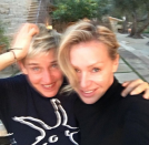 <p>“It’s 9pm…you only have 3 hours left,” urged the openly gay talk show host and her wife, Portia de Rossi, on National Coming Out Day. “But seriously, living without secrets is unimaginable. And whenever you choose to come out, it’s a great day.” (Photo: <a rel="nofollow noopener" href="https://www.instagram.com/p/BaIkVgagzA_/?taken-by=theellenshow" target="_blank" data-ylk="slk:The Ellen Show via Instagram;elm:context_link;itc:0;sec:content-canvas" class="link ">The Ellen Show via Instagram</a>) </p>