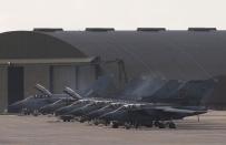 RAF Tornados are seen at RAF Lossiemouth in Scotland, December 2, 2015. REUTERS/Russell Cheyne