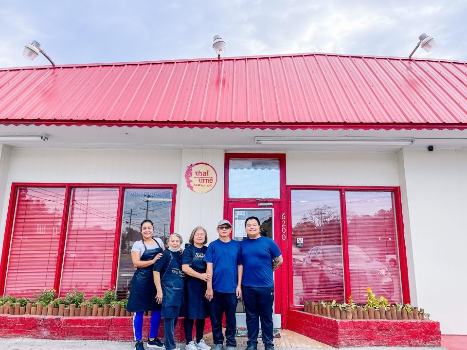 Thai Time Restaurant is a family-run business now open at 6200 Chapman Highway. From left: Cousin Joy Arrak, Grandma Nanee, Srichan (Gina), Samarn (Sam) Chakpuang and their son Juthinart (Jay) Pomanee.