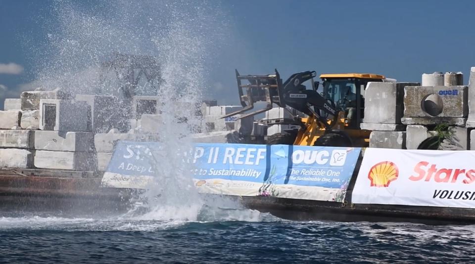 This transport will help marine life in habitats off the coast of eastern Florida.