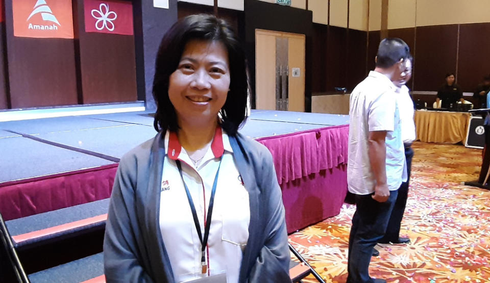 Sarawak DAP Women chief and Bukit Assek state lawmaker Irene Chang said there are more ups and downs since the 14th general election, September 15, 2019. — Picture by Sulok Tawie