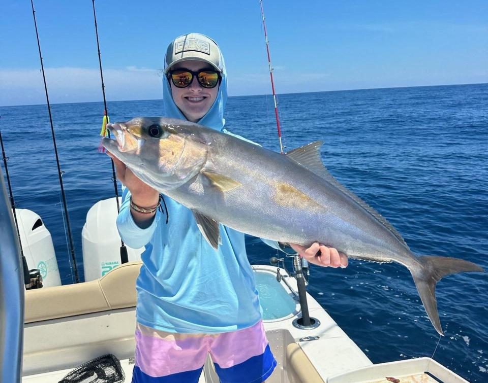 Jack Glazier, of Ormond Beach, caught this 25-pound amberjack 20 miles offshore from Matanzas Inlet.