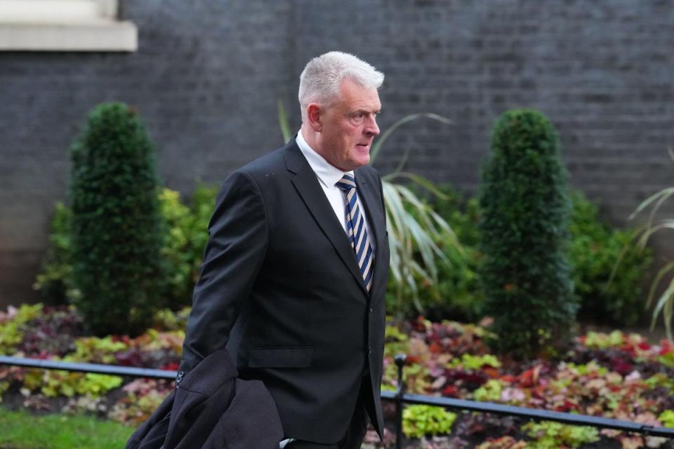 Conservative Party Deputy Chairman, Lee Anderson, leaves Downing Street following a breakfast hosted by Prime Minister Rishi Sunak (Getty Images)