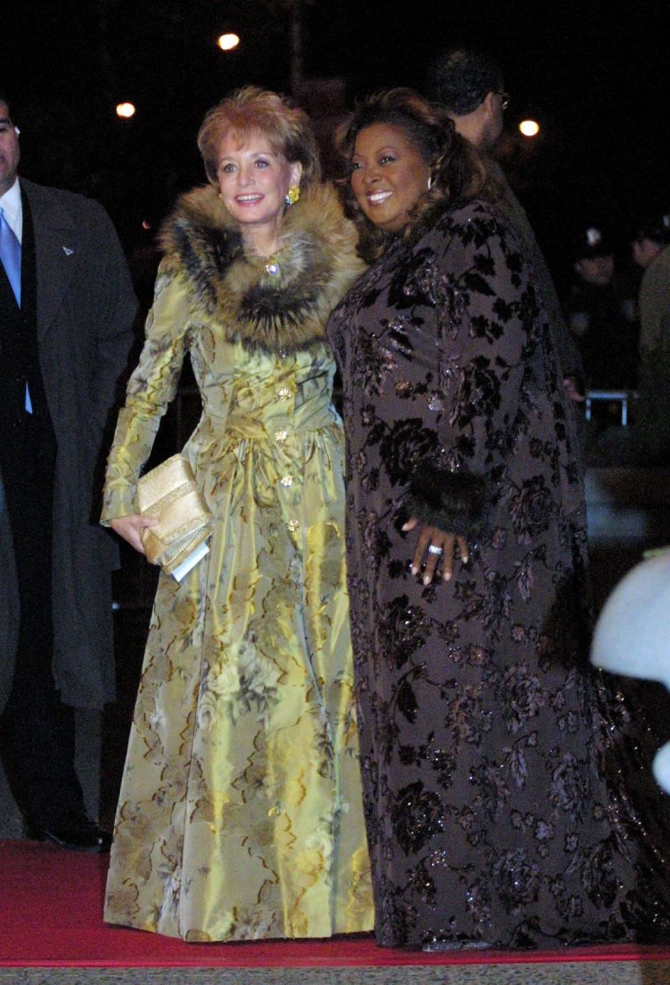 Original "The View" co-host Star Jones recalled attending events with Barbara Walters in a tribute show for the trailblazing journalist. Here, the two attended the wedding of Michael Douglas and Catherine Zeta-Jones in November 2000.