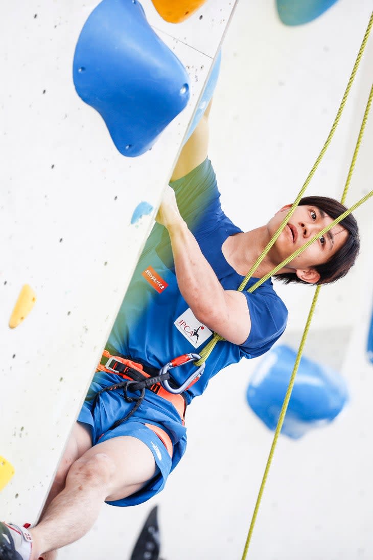 <span class="article__caption">Hamanoue Fumija of Japan competes in the men’s Lead qualification during the 2022 IFSC Paraclimbing World Cup in Innsbruck (AUT).</span> (Photo: Dimitris Tosidis/IFSC)