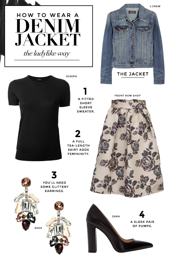 what to wear with a jean jacket