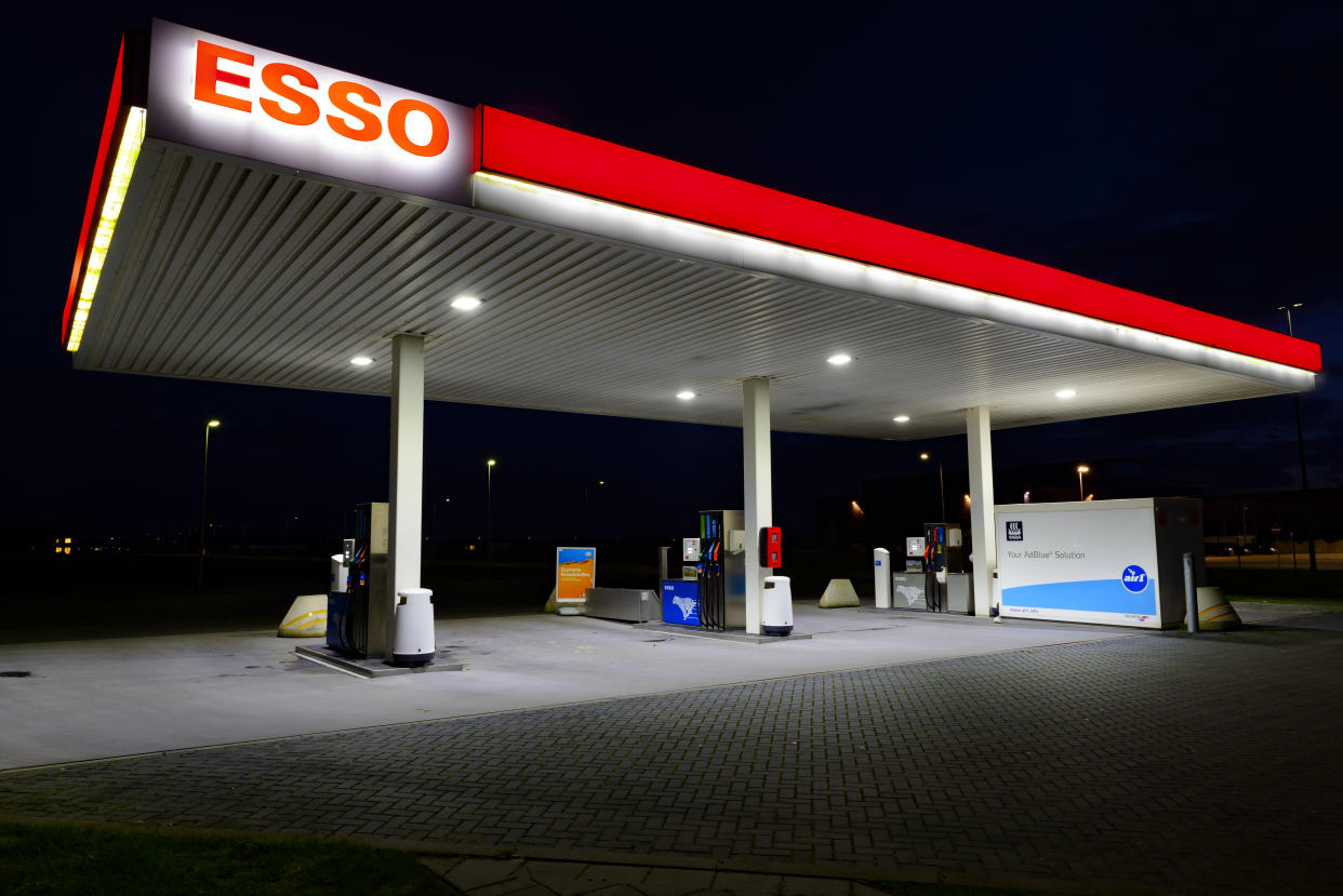 An Esso gas station