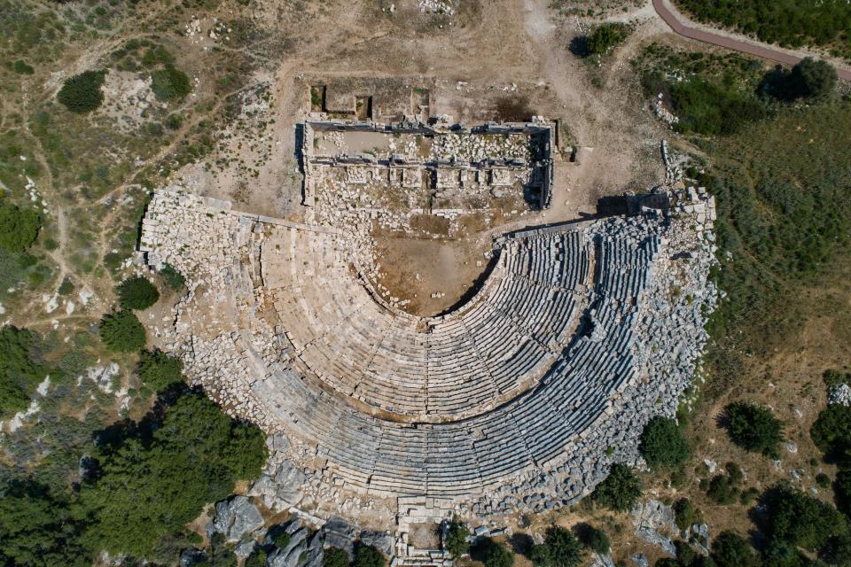The only buildings encroaching on the white sands of Patara are the extensive remains of an ancient city - getty
